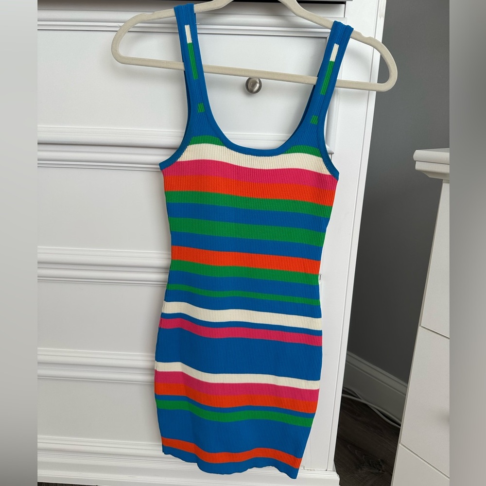 Dreamers by Debut Women's Striped Dress Size S Multicolored